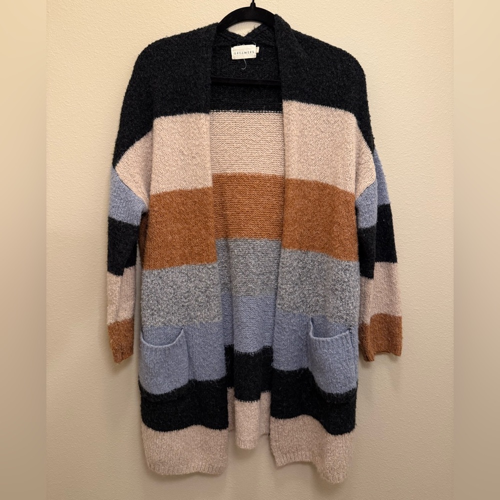 stripes colorblock sweater